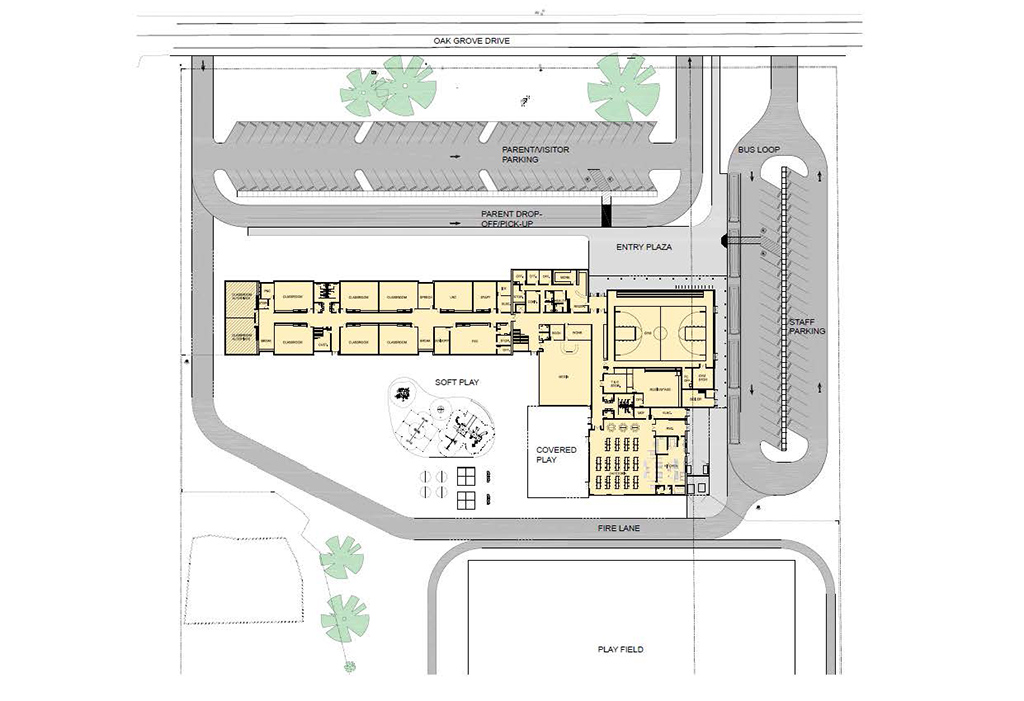 Conceptual plan of school layout